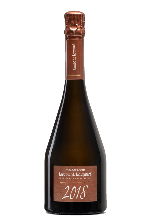 Bouteille de champagne Millésime 2018, Champagne Laurent Lequart