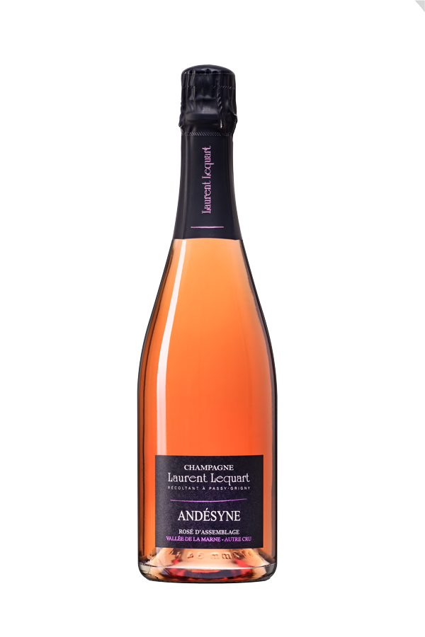 Bouteille de champagne Rosé Andésyne, Champagne Laurent Lequart