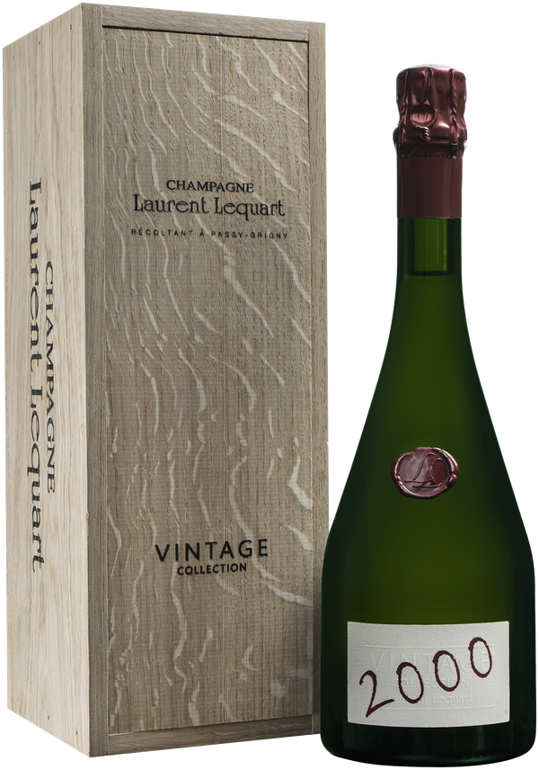 Bouteille Vintage Collection 2000 et son coffret bois, Champagne Laurent Lequart