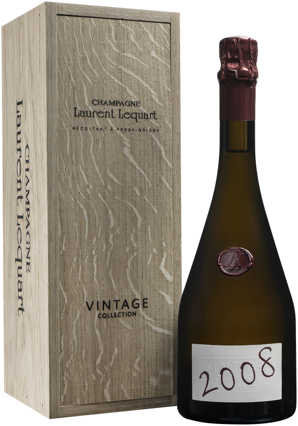 Bouteille Vintage Collection 2008 et son coffret bois, Champagne Laurent Lequart